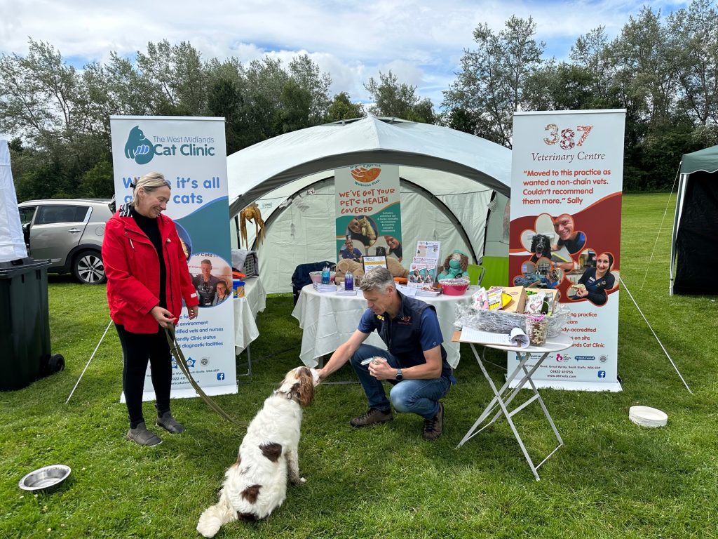 Chez fest 1 1024x768 1 | come and say hi! | chez fest is in full swing and the sun is out! If you are at a loose end pop down and say hi! The event at cheslyn hay park off rosemary road runs until 5pm. We have dog treats, sweets for owners, goodie bags and we’re running a competition to win a slow pet feeder, a stress and boredom relieving licki mat and a packet of treats. We’re loving chatting to pet owners and giving love and cuddles to lots of dogs! | wellcare world |