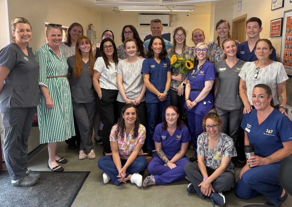 Sian leaver 1024x724 1 | Good luck Sian! | We were very sad to say goodbye to Sian on Friday. Sian has been at 387 Veterinary Centre & The West Midlands Cat Clinic as a student veterinary nurse for the past 3 years and we have loved supporting her through her Level 3 Veterinary Nursing Diploma and watching her skills and confidence grow. We were delighted for her when she passed her qualification in May. Unfortunately we don’t currently have the capacity to take on an additional qualified veterinary nurse which has meant that Sian has had to look for her first qualified veterinary nursing position elsewhere. We are sure she will be a huge success in her new job which she starts today! Thank you, Sian, for all your hard work and investment in the practice. We look forward to hearing how your first week has gone when we meet up with you on Saturday for a team evening out! | Wellcare World | Support